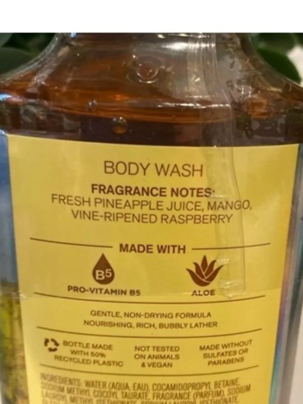 “Rio Pineapple Mango” Bath & Body Works New Full-Size Body Wash New & Sealed